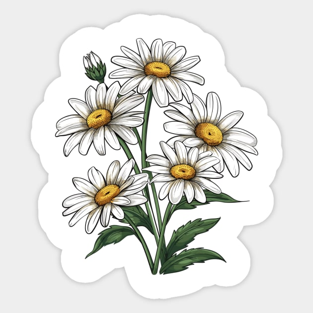 White Flowers Sticker by Vinokurio